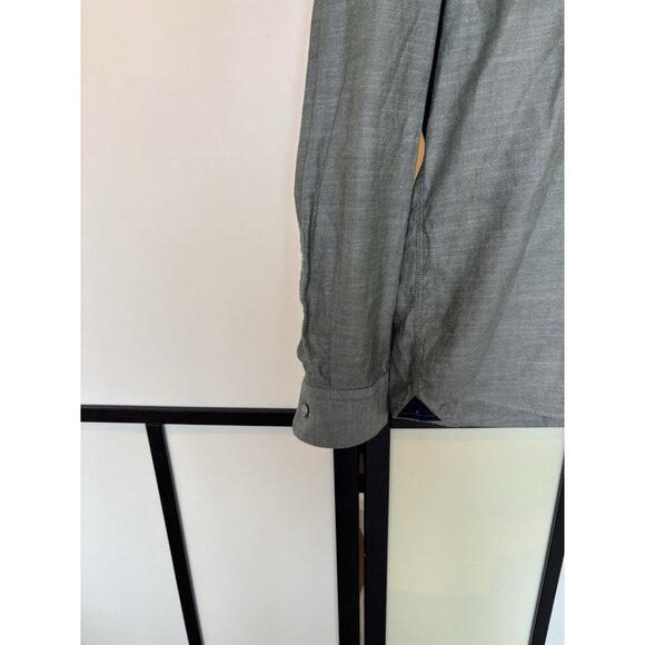 Hugo Boss Men's Shirt Size Large LARGE REGULAR  FIT Gray Stretch Preppy Business - Picture 9 of 13